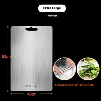 Premium Titanium Steel Double-Sided Cutting Board, Convenient For Kitchen Use, Stainless Steel Cutting Board