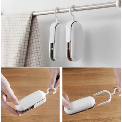 1pc Food Packaging Bag Sealer, Built-In Magnetic USB Rechargeable Battery, Portable Mini Heat Sealer