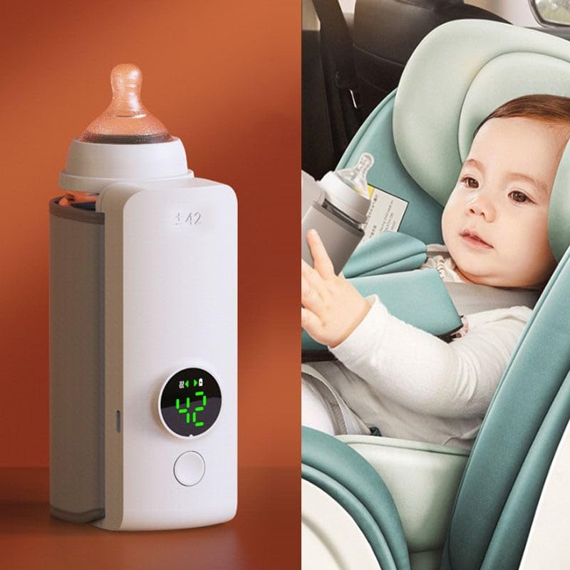 Portable Wireless Rechargeable Baby Bottle Warmer USB Charging And Heating Bag Portable Constant Temperature Milk Warmer.