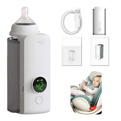 Portable Wireless Rechargeable Baby Bottle Warmer USB Charging And Heating Bag Portable Constant Temperature Milk Warmer.