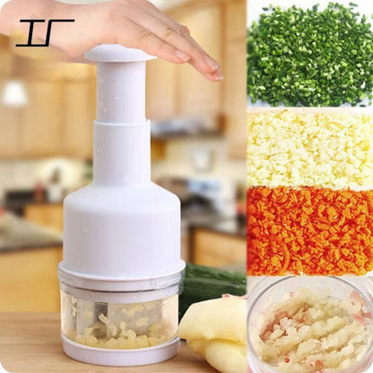 Stainless Steel Garlic Press, Suitable For Pressing Garlic, Vegetables, Onions, Nuts - Easy To Use