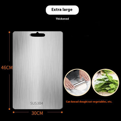 Premium Titanium Steel Double-Sided Cutting Board, Convenient For Kitchen Use, Stainless Steel Cutting Board