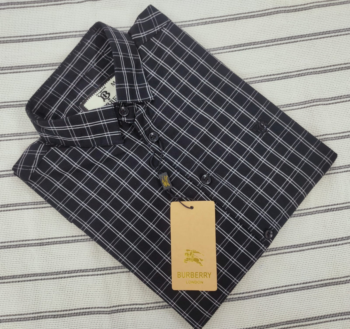 Premium Quality Garments Cotton full Sleeve Check Shirt-6077