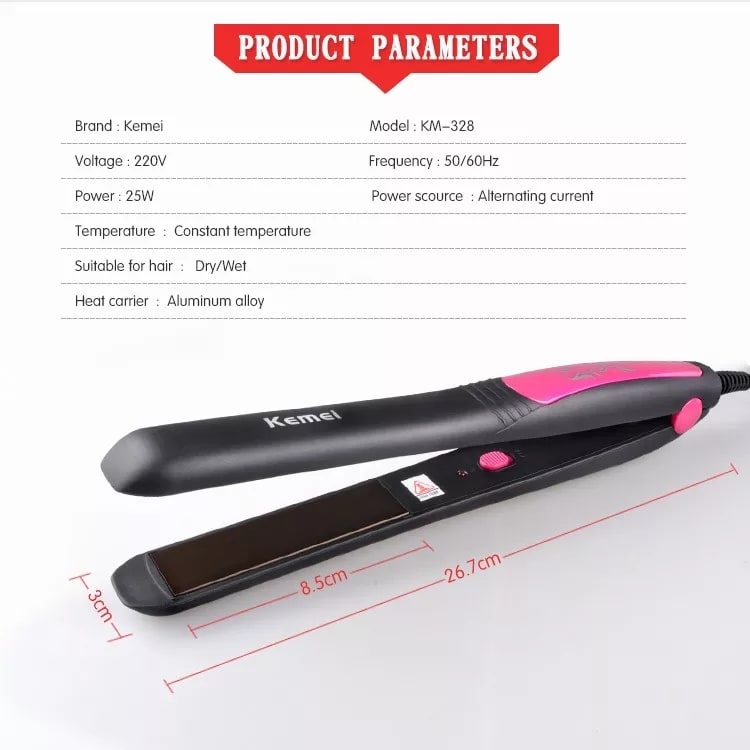 kemei Km-328 Professional Hair Straightener-3804